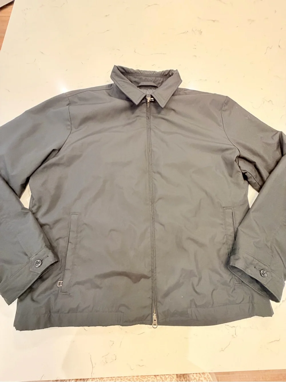 Banana Republic Men's Black Lightweight Zip Jacket